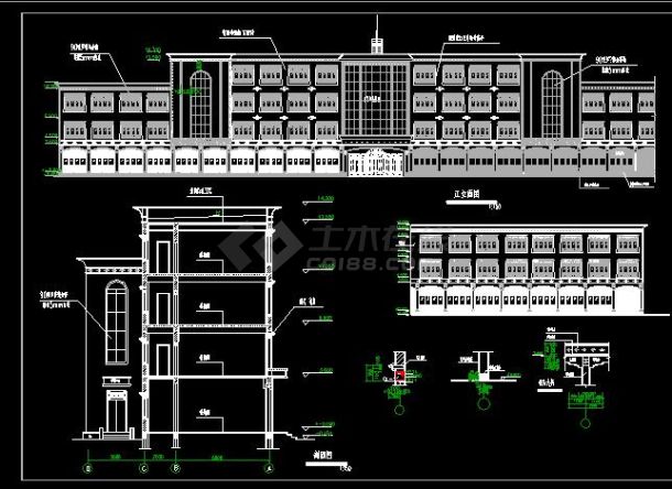 某地大型活动中心建筑设计图（含设计说明）-图二