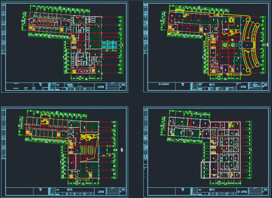 蚌埠某国际广场建筑工程平面CAD图