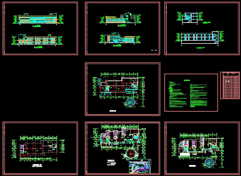 某幼儿园施工建筑CAD设计平面图