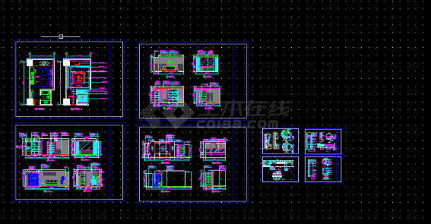 日式套房建筑施工设计全套CAD图纸-图一