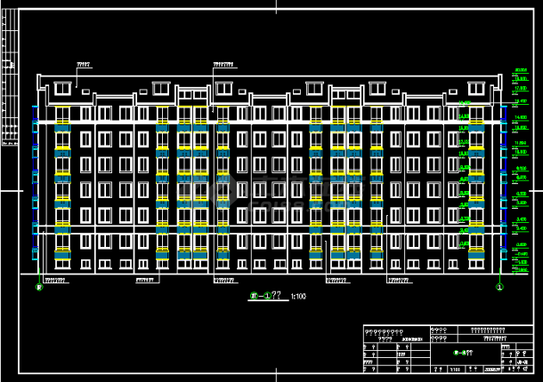 3470平米六层砖混结构住宅楼毕业设计（计算书、建筑、结构图）-图二
