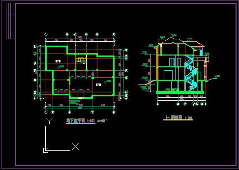 某城市的东阳别墅全套CAD施工设计图-图二