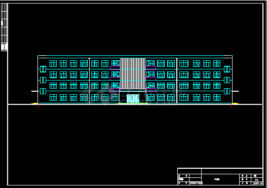 【4层】4500平米框架结构大学办公楼毕业设计（含计算书，建筑、结构图，PKPM模型）-图二