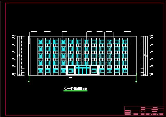 【5层】4435.55平米钢框架办公楼毕业设计方案（含建筑、计算书）-图二