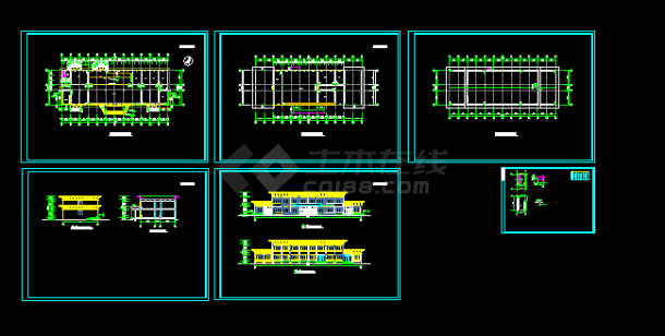 餐厅建筑设计方案与施工全套CAD图纸-图一