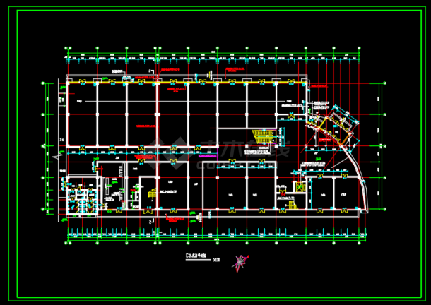 比较详细的一套大型商场建筑施工图-图二