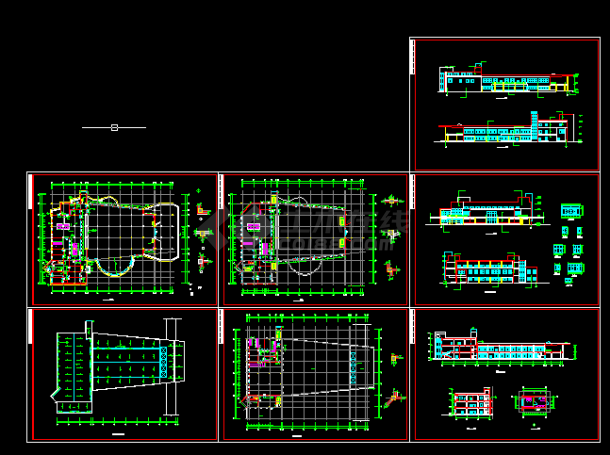 某多功能食堂建筑设计全套CAD图纸-图一