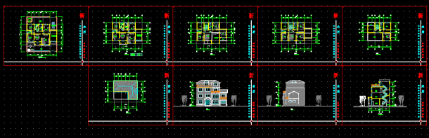 居住大楼房屋建筑施工CAD设计图纸-图一
