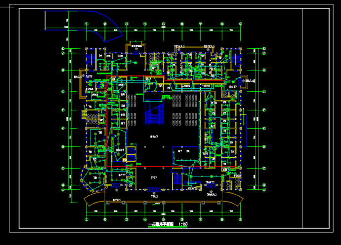 某地区医院门诊医技电气设计CAD施工图纸_图1