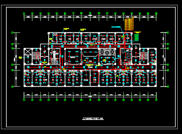 某地医院外科病房楼电气设计CAD施工图纸_图1