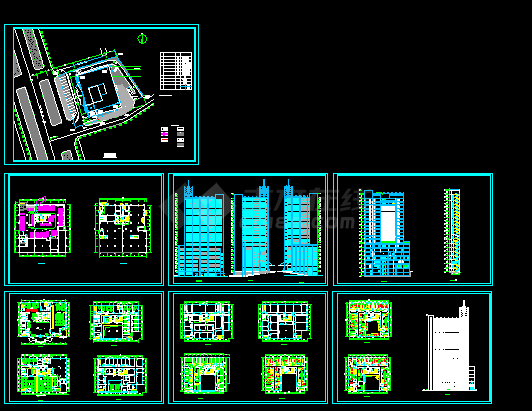 某四星级酒店客房建筑施工CAD设计图纸-图一