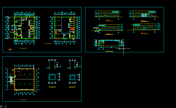 某实验办公楼建筑施工CAD设计图纸_图1