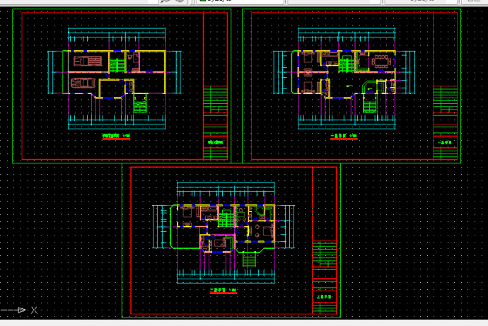 二层别墅楼建筑施工CAD设计图纸_图1