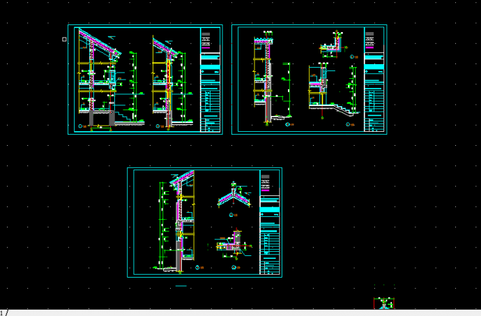 G-1户型别墅建筑施工CAD设计图纸_图1