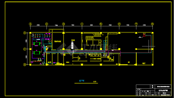 某市综合楼暖通空调设计cad施工方案图纸-图二