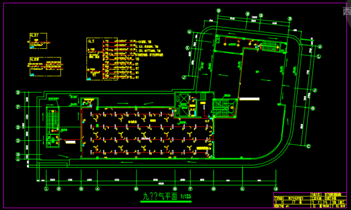 某地区卫生学校附属医院电气设计CAD施工图纸_图1