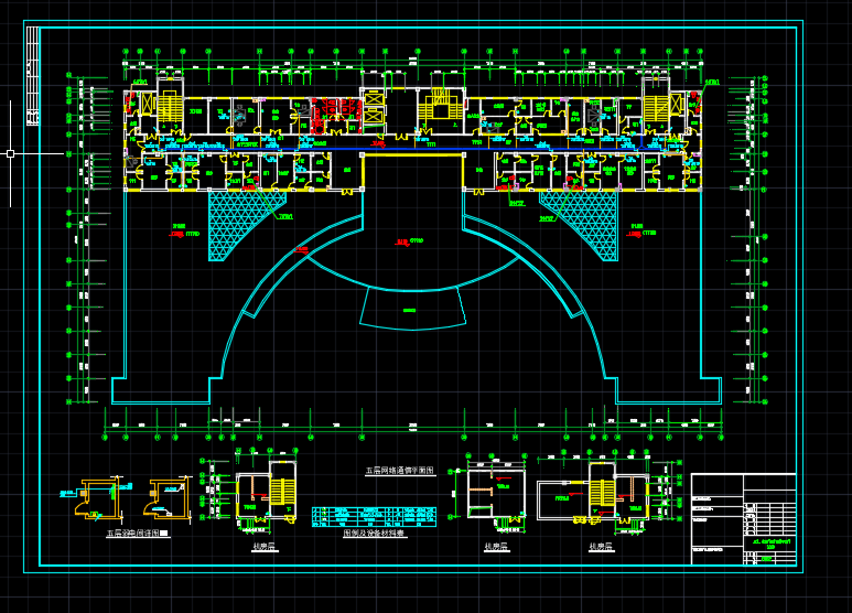 某地区医院网络通信电气设计CAD施工图纸