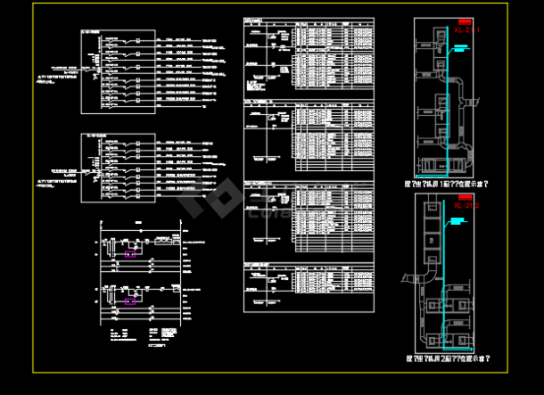 某地区某医院手术部方案电气设计CAD施工图纸-图一
