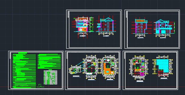 某别墅建筑设计CAD详情施工图纸_图1