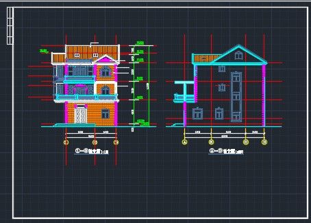 某别墅建筑设计CAD详情施工图纸-图二