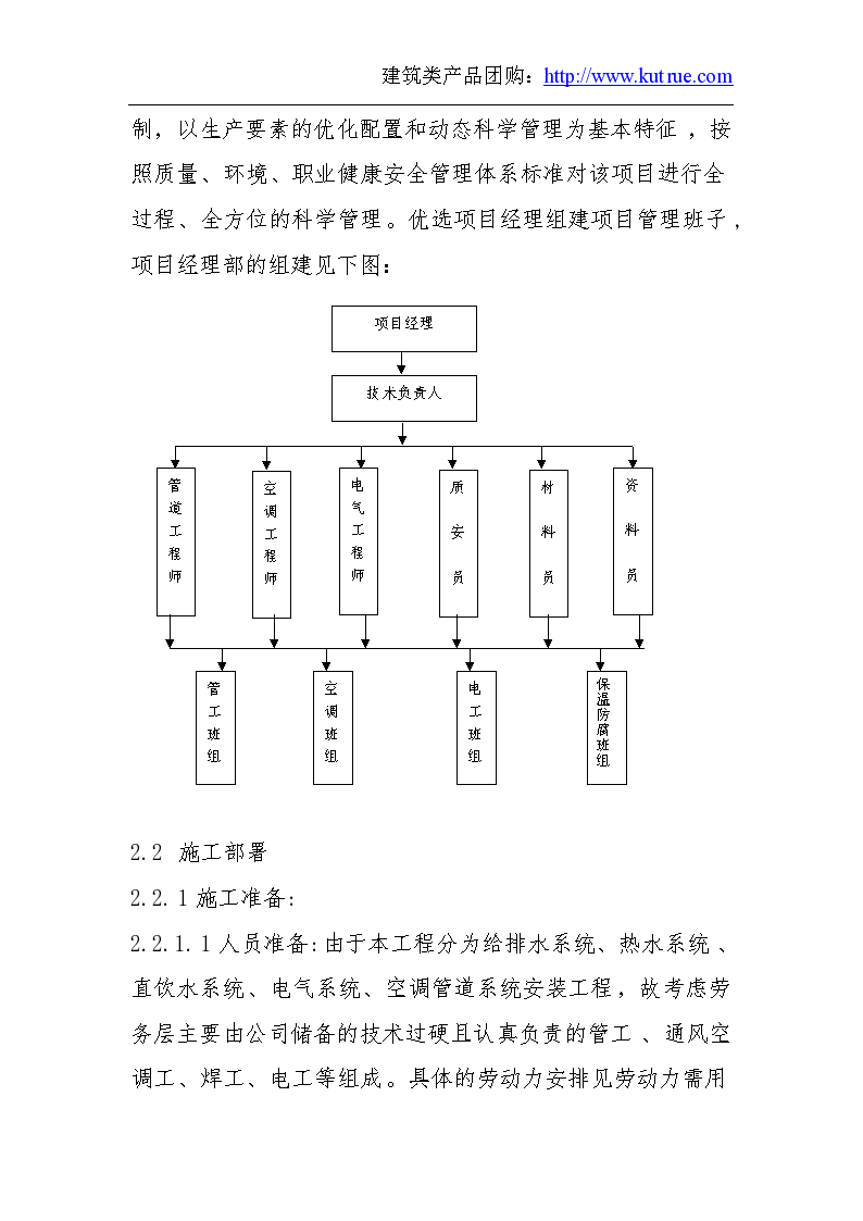 某省委接待办水暖系统改造安装施组-图二