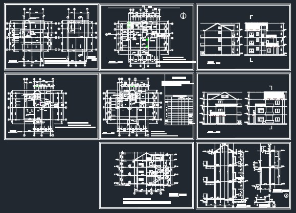 某单栋别墅建筑CAD详情施工图纸_图1