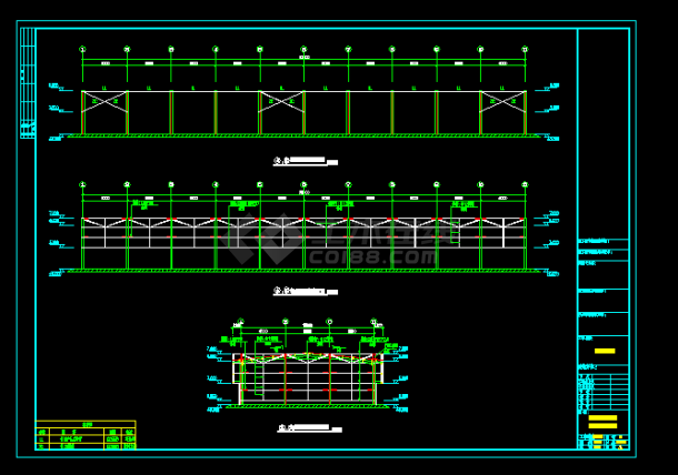 某地金太阳石材城工程建筑结构CAD图纸-图二