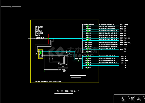 某地区手术室大样系统电气设计CAD施工图纸-图二