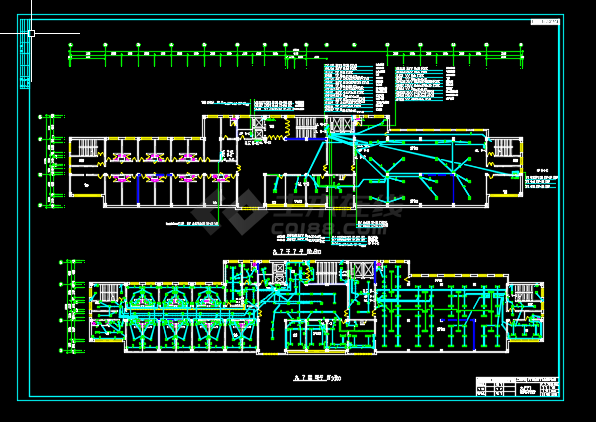 某地区十一层医院电气设计CAD施工图纸-图二