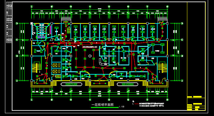 某地区某医院体检中心装修改建电气设计CAD施工图纸_图1