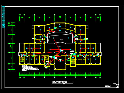 某地区某综合医院电气设计CAD施工图纸-图一