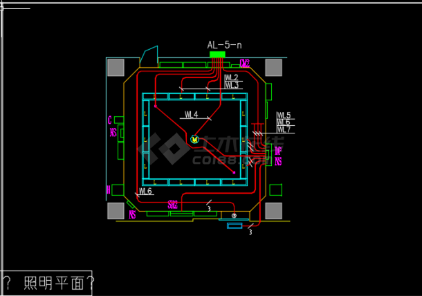 某地区手术室大样电气系统设计CAD施工图纸-图一