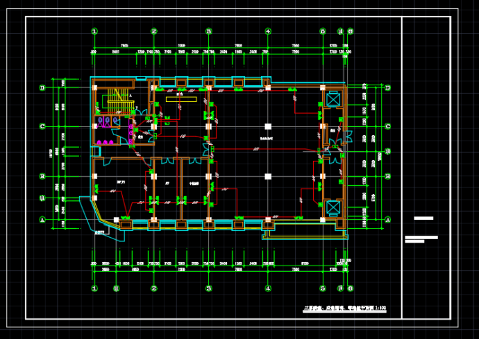 某地区宾馆招待所电气设计CAD施工图纸_图1