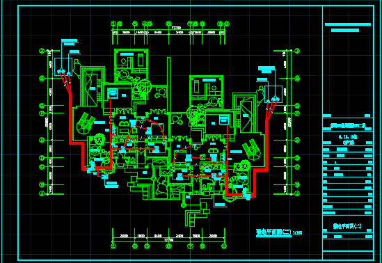 某地区SPA温泉酒店电气设计CAD施工图_图1