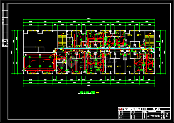 某地区宾馆电气设计方案CAD施工图纸-图一