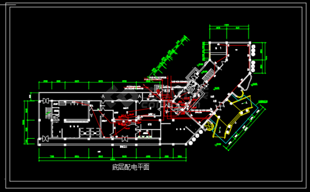 某地区宾馆电气改造工程设计CAD施工图纸-图一