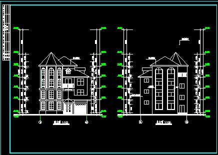 复式别墅建筑CAD详情设计施工全套图-图二