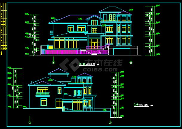 公爵B型别墅方案全套设计CAD详图-图二