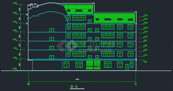 某地区七号住宅楼最新建筑设计CAD施工图-图二