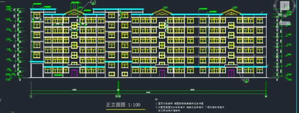 某地区6层住宅楼全套建筑设计CAD施工图-图二