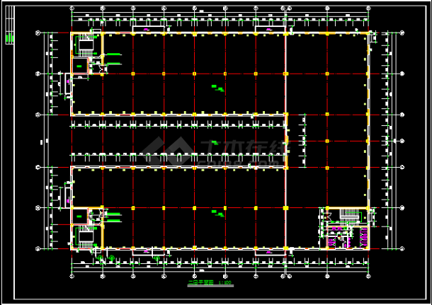 某框架结构标准厂房建筑施工图-图二