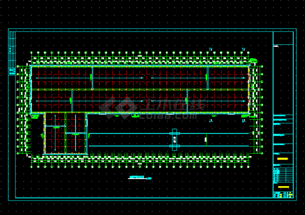 某公司10#厂房工程建筑结构CAD图纸-图二