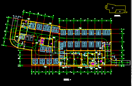 某市人民医院门诊医技楼地下室cad建筑施工图-图一