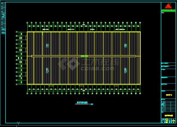 某公司187×87厂房工程CAD图（节点详细）-图二