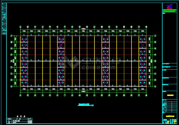 119米x48米钢结构工程CAD图纸（节点详细）-图二