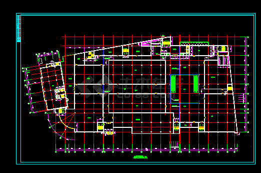 某大型商场设计方案建筑图纸（共8张）-图二