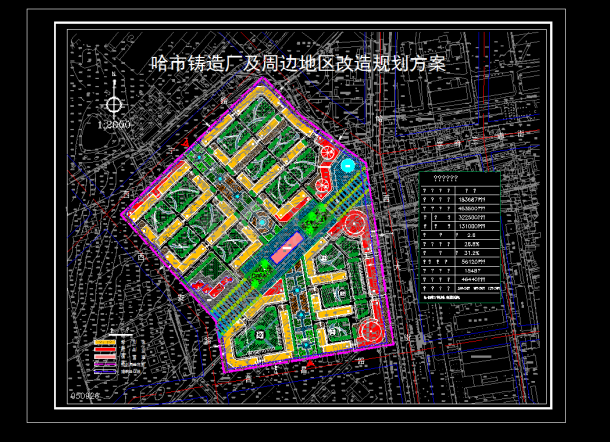 某地区工业园某铸造厂设计详细方案cad图-图一