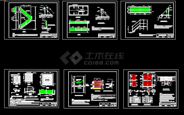 建筑工程施工安全临边防护设计CAD图-图一