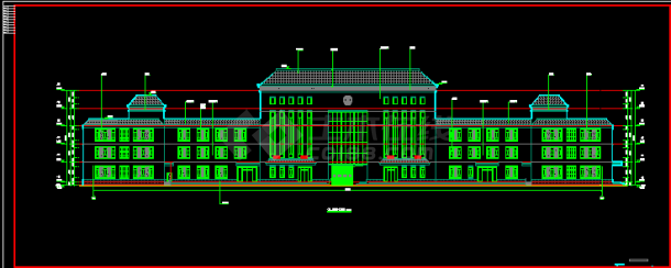 某综合楼办公楼全套建筑施工CAD图-图二