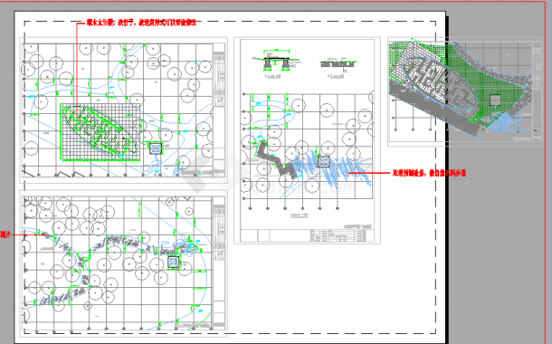 灌木迷宫桥与东入口区设计全套CAD图纸-图一
